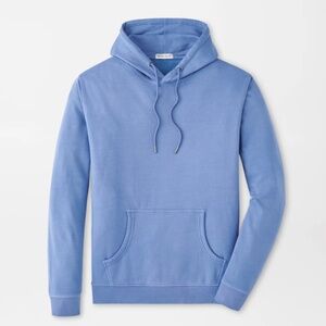 Peter Millar Men's Large Blue Freesia Lava Wash Hoodie MSRP $140